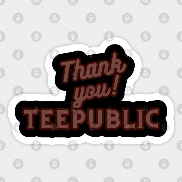 Thank You  Tee Public Sticker by H.E.R.  World 